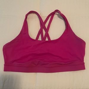 Lululemon pink sports bra.